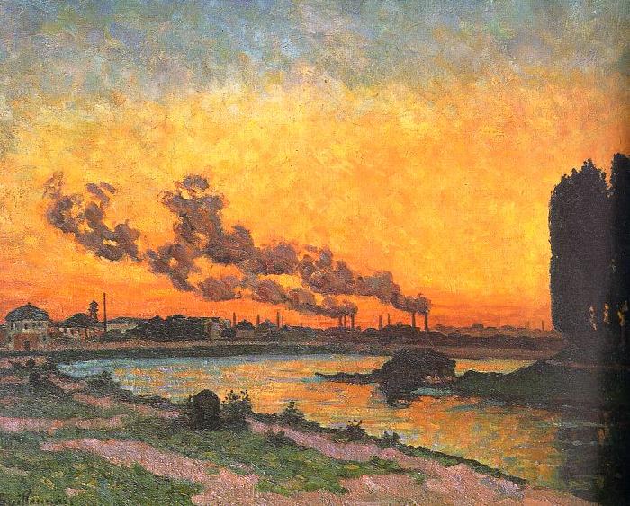  J B Armand  Guillaumin Sunset at Ivry France oil painting art